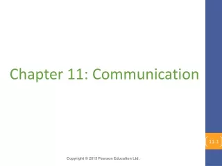 Chapter 11: Communication