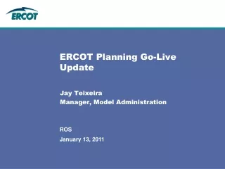 ERCOT Planning Go-Live Update