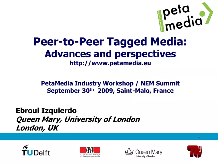peer to peer tagged media advances