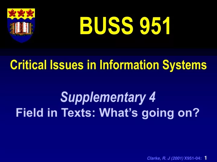 critical issues in information systems