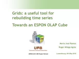Grids: a useful tool for rebuilding time series Towards an ESPON OLAP Cube
