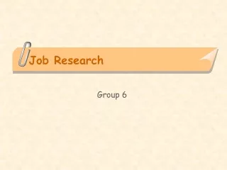 Job Research