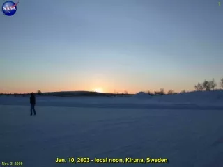 Jan. 10, 2003 - local noon, Kiruna, Sweden