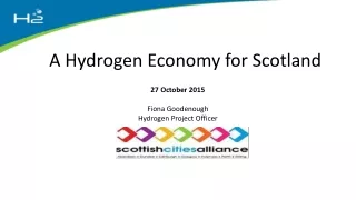  A Hydrogen Economy for Scotland