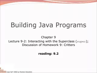 Building Java Programs