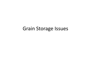 Grain Storage Issues