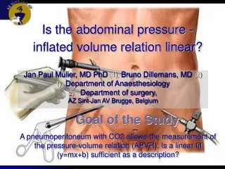 Is the abdominal pressure - inflated volume relation linear?