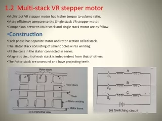 1.2  Multi-stack VR stepper motor