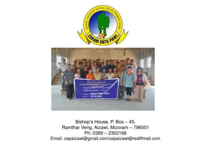 bishop s house p box 45 ramthar veng aizawl