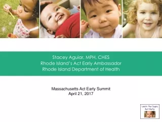 Stacey Aguiar, MPH, CHES Rhode Island’s Act Early Ambassador  Rhode Island Department of Health