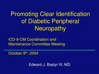 ICD-9-CM Coordination and  Maintenance Committee Meeting October 8 th , 2004