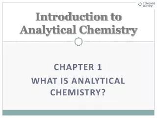 Introduction to Analytical Chemistry