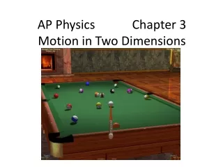 AP Physics            Chapter 3 Motion in Two Dimensions