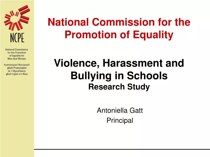 national commission for the promotion of equality