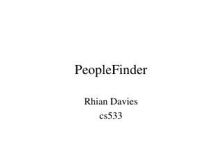 PeopleFinder