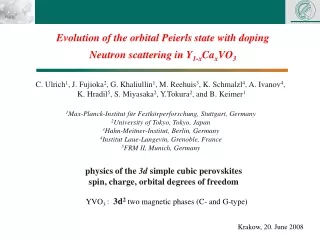 physics of the  3d  simple cubic perovskites spin, charge, orbital degrees of freedom