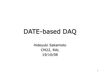 DATE-based DAQ