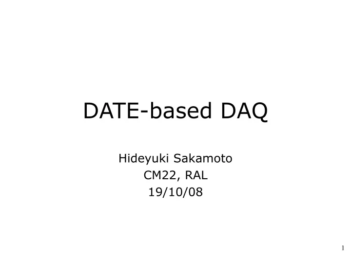 date based daq