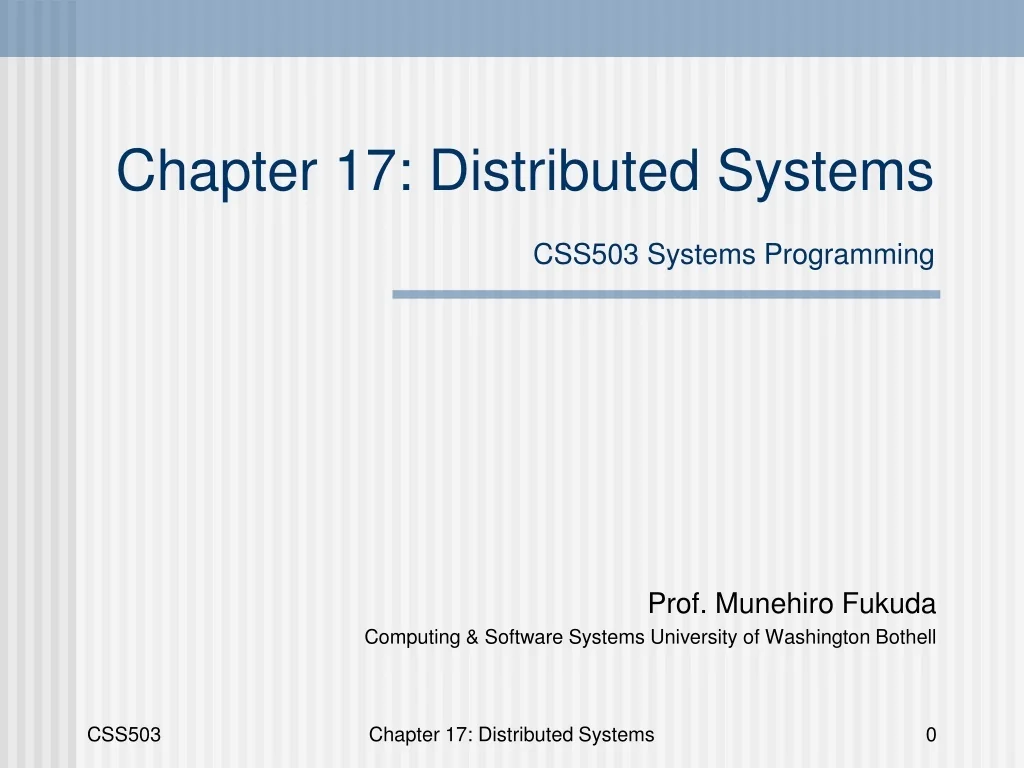 PPT - Distributed Systems Networking PowerPoint Presentation, free ...