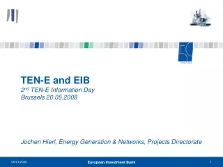 The European Investment Bank (EIB) Long-term Finance Promoting European Objectives
