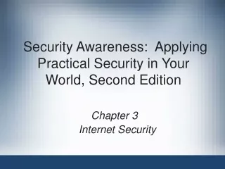 Security Awareness:  Applying Practical Security in Your World, Second Edition