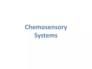 Chemosensory Systems
