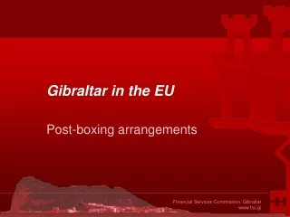 Gibraltar in the EU