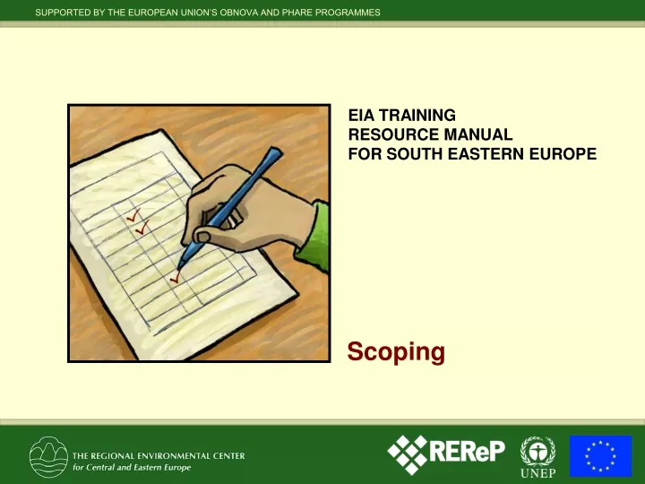 eia training resource manual for south eastern