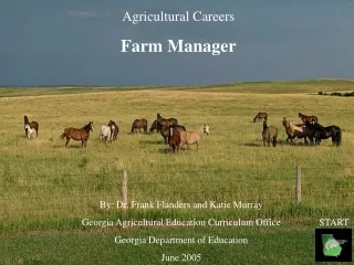 Agricultural Careers Farm Manager