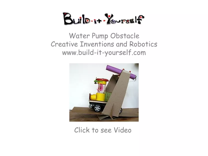 water pump obstacle creative inventions