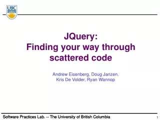 JQuery: Finding your way through scattered code