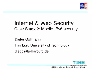 Internet &amp; Web Security Case Study 2: Mobile IPv6 security