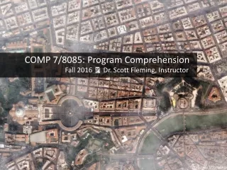 COMP 7/8085: Program Comprehension