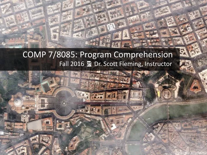 comp 7 8085 program comprehension