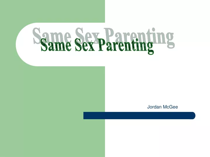 same sex parenting