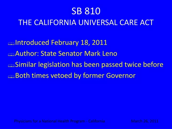 sb 810 the california universal care act