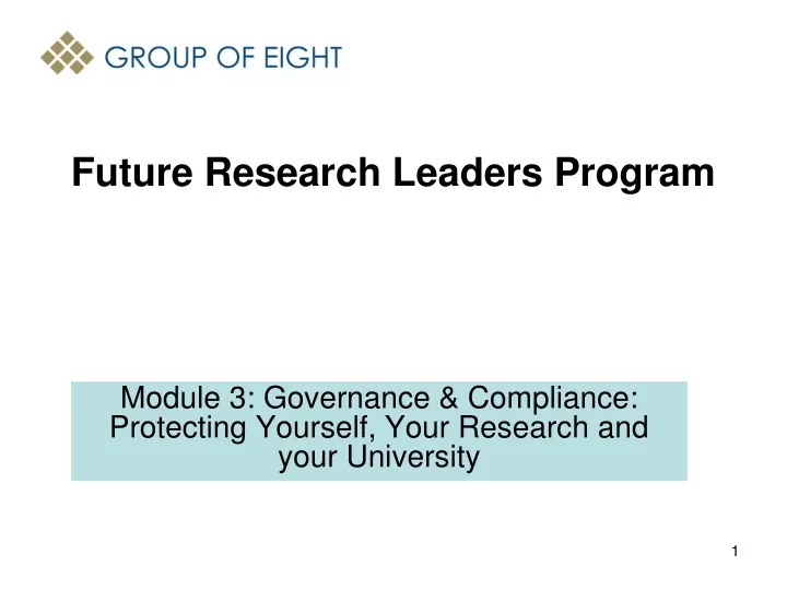 future research leaders program
