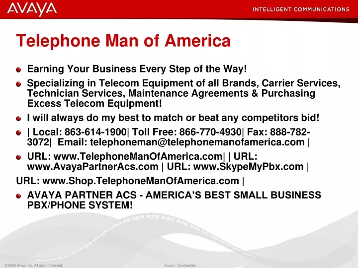 telephone man of america