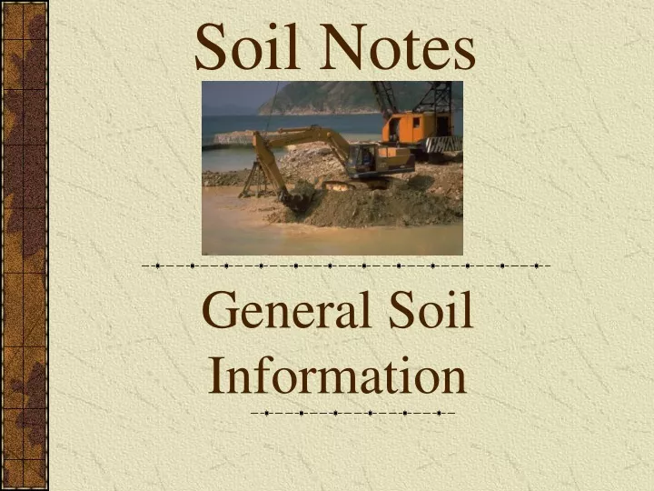 general soil information