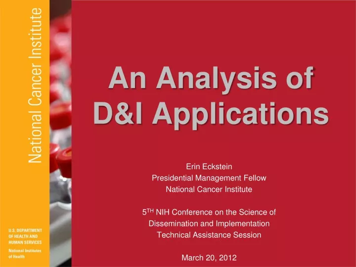 an analysis of d i applications