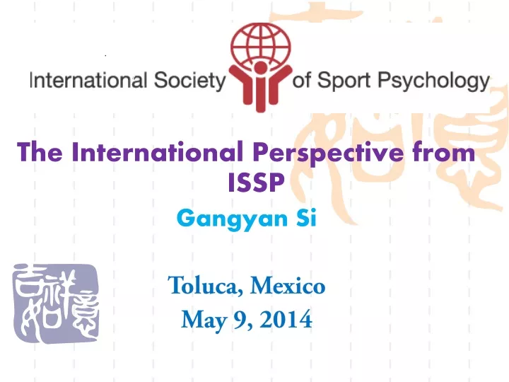 the international perspective from issp gangyan