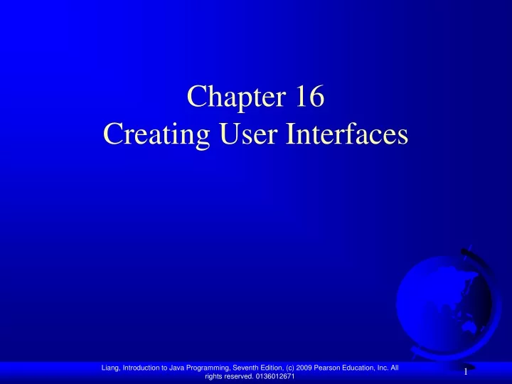 chapter 16 creating user interfaces