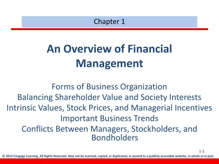 an overview of financial management