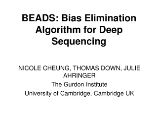 BEADS: Bias Elimination Algorithm for Deep Sequencing