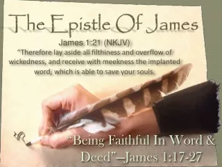 “Being Faithful In Word &amp; Deed”—James 1:17-27