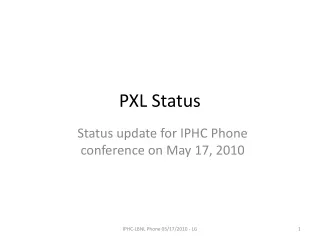 PXL Status