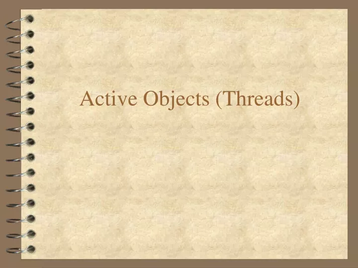 active objects threads