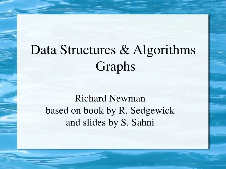 data structures algorithms graphs