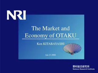 The Market and Economy of OTAKU