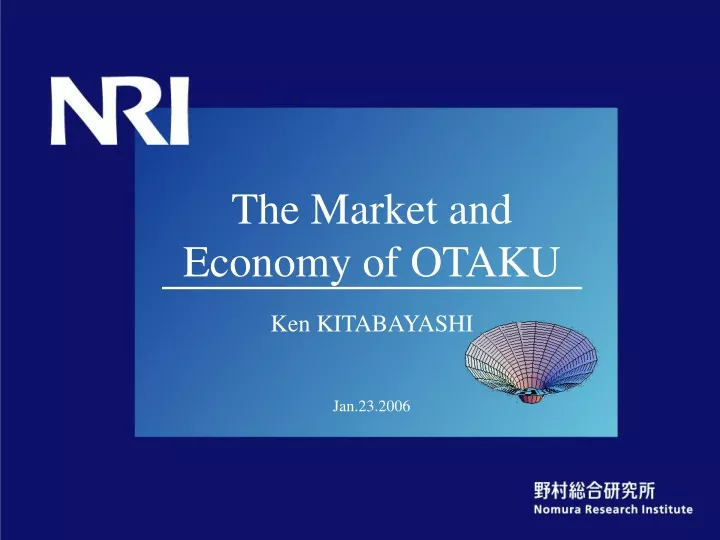 the market and economy of otaku